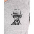 Benutzerdefinierte Logo Baumwolle V-Ausschnitt Sommer Großhandel Mode Männer T-Shirt